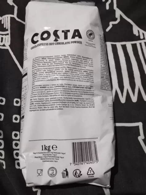 Costa Hot Chocolate Powder Kg Picclick Uk