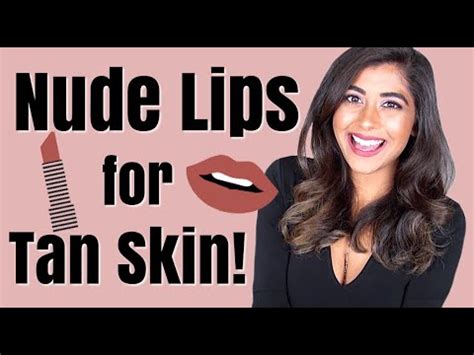BEST Nude Lipsticks For TAN SKIN Lip Swatches YouTube