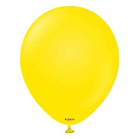 Globos Redondos de Látex 5 Standard Amarillo Kalisan globodeco es