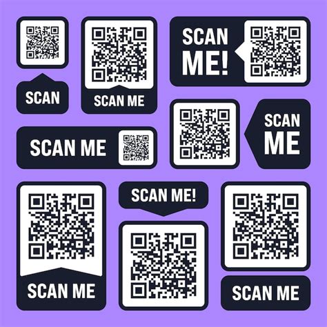 Premium Vector Scan Me Qr Code Sticker Online Payment Special Offer