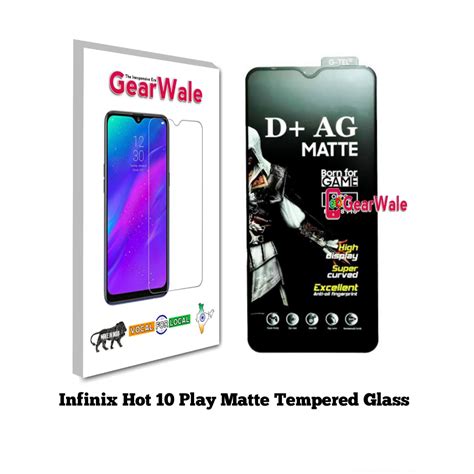 Infinix Hot Play Matte Tempered Glass For Gamers