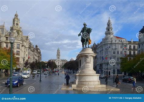 Avenida Dos Aliados In Porto Editorial Photo Image Of Tower