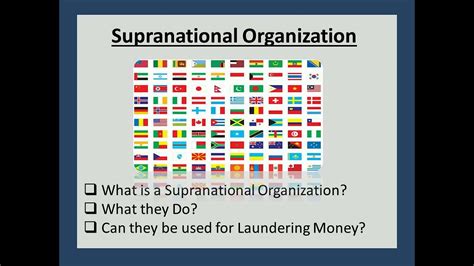 Supranational Organization Youtube