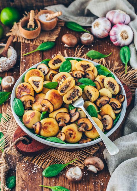 Mushroom Stuffed Potato Dumplings Vegan Bianca Zapatka Recipes
