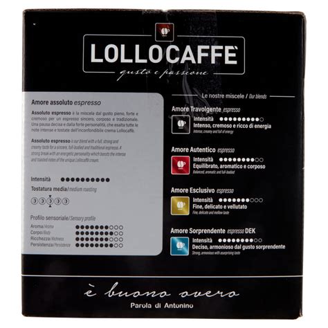 Lollo Caffè linea Amore assoluto 50 Cialde compostabili 50 x 7 5 g