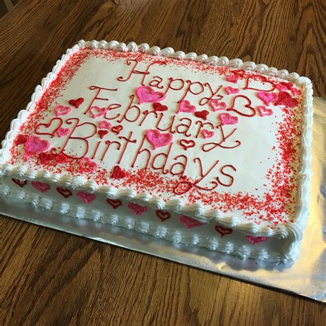 February Birthday Cake
