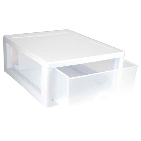 Sterilite Corporation 12 Pack White Stackable Plastic Storage Drawer 6