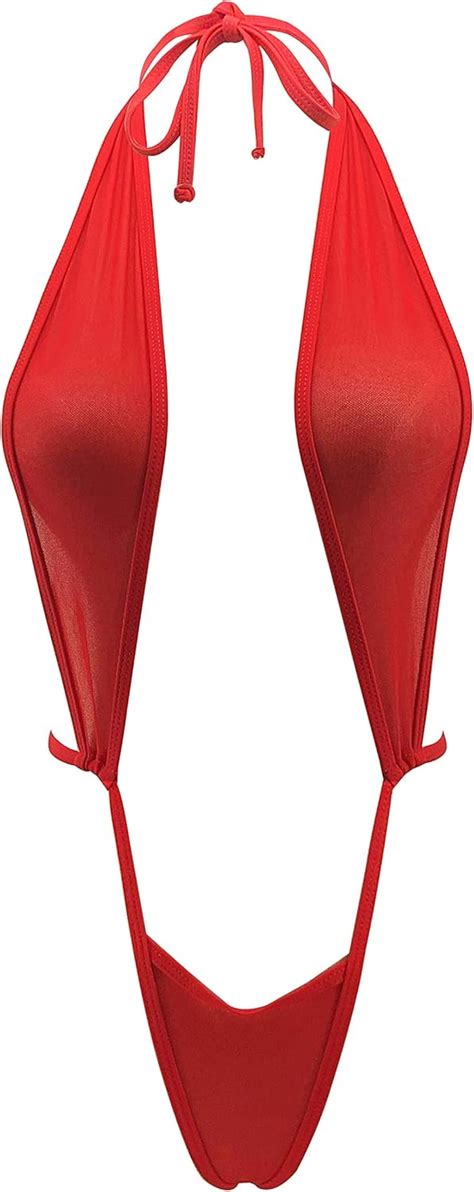 Sherrylo Micro Slingshot Bikini Sheer Mini Monokini Extreme See Through