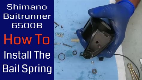 Shimano Baitrunner B Bail Spring Install Fishing Reel Repair Youtube