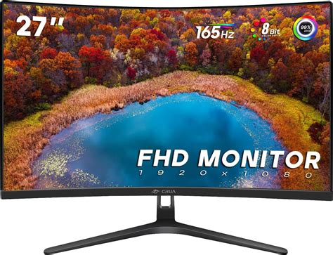 Crua 27 144hz165hz Curved Gaming Monitor Fresh Mango Bvi