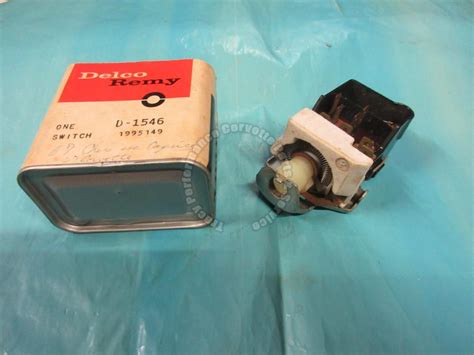 1967 Corvette Camaro GM 1995149 Headlight Switch Delco Remy D 1546 NOS