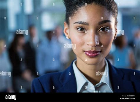 Beautiful Businesswoman In Office Stock Photo Alamy
