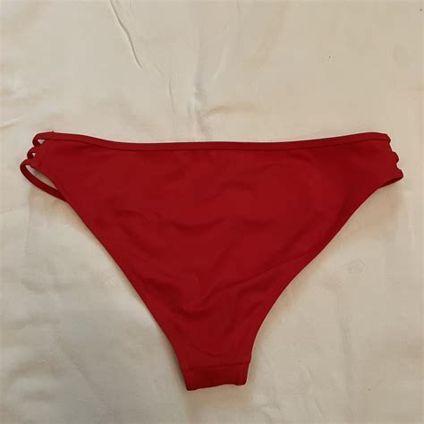 Red Bikini Bottoms Depop