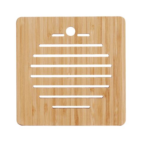 Qaailabf Wooden Trivet Hot Pad For Kitchen Table Large Round Heat Resistant Dining Table Mat