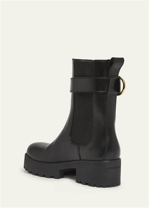 Givenchy Voyou Leather Buckle Chelsea Boots Bergdorf Goodman