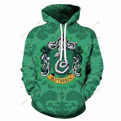 Harry Potter Slytherin 3d Printed Hoodies Wizardry World