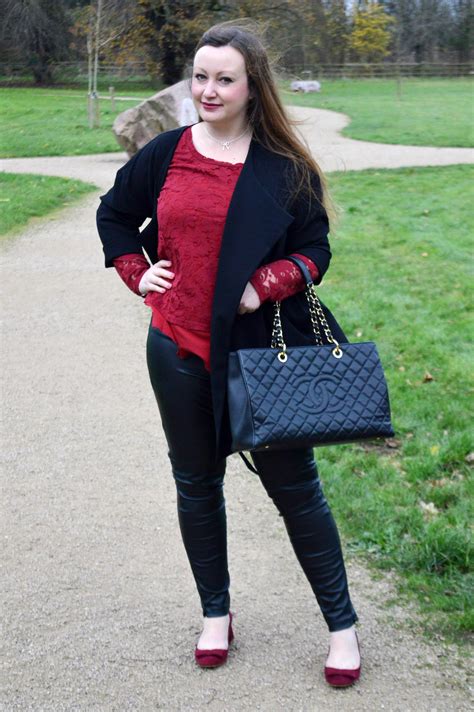 Red And Black Outfit Jacquardflower