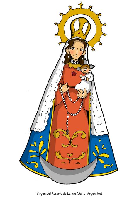 Dibujos Para Catequesis Virgen Del Rosario De Lerma Y Virgen Gaucha