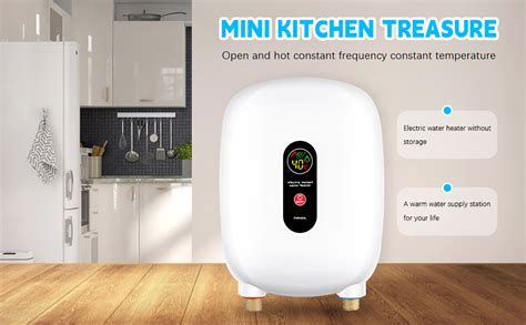 Tankless Electric Water Heater V W Mini Constant Temperature Instant Hot Water Heater
