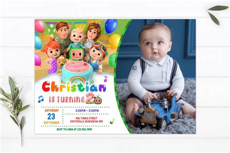 Cocomelon Birthday Invitation Template Printable Cocomelon | Etsy