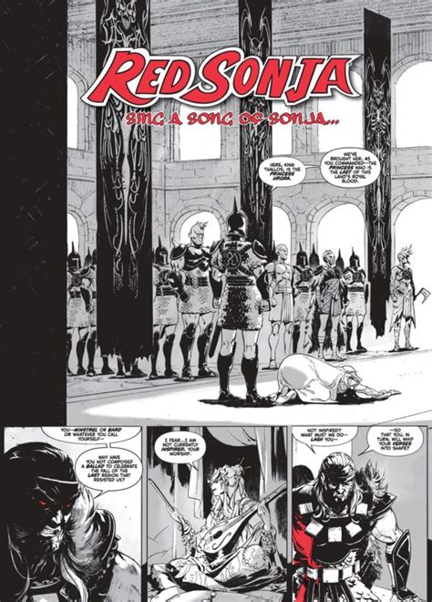 Red Sonja Ballad Of The Red Goddess Signed Edition Preview