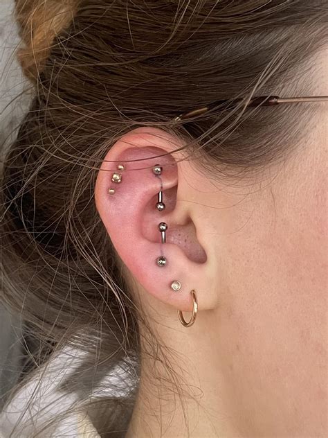 Loving My Fresh Rook And Anti Tragus Piercings Thanks To People On Here For The Advice Just