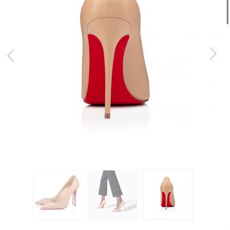 Christian Louboutin Kate Nude Leather Pumps Gem