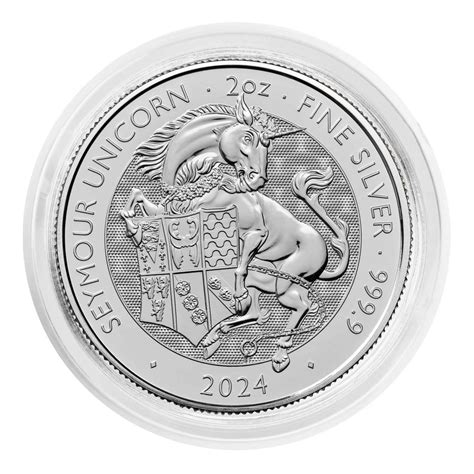 The Royal Tudor Beasts Seymour Unicorn Oz Silver Bullion Coin