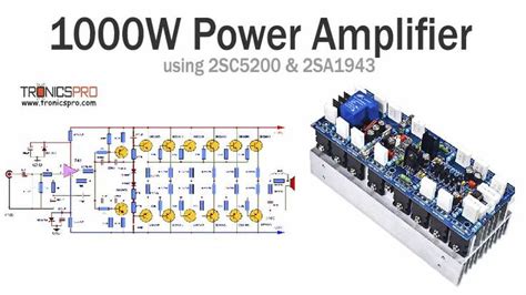 W Audio Amplifier Circuit Diagram