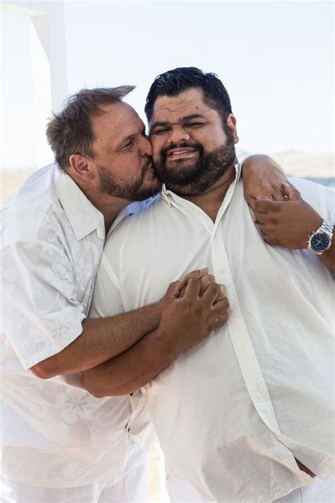 Hundreds Of Our Fave Gay Wedding Ideas Offbeat Wed Cute Gay Couples Bear Gay Men Gay Wedding