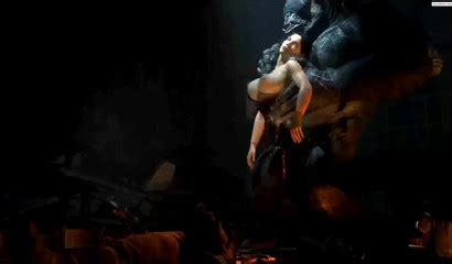 King Kong Raps A Hot Brunette In The Dungeon