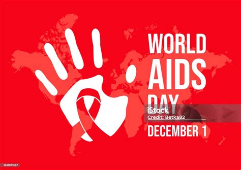 12월 1일 세계 에이즈의 날 포스터 벡터 일러스트레이션 World Aids Day에 대한 스톡 벡터 아트 및 기타 이미지