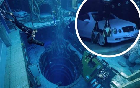 Theres A Sunken Mercedes At The Bottom Of The Worlds Deepest Pool