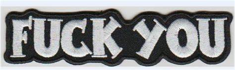 Fuck You Stoffen Opstrijk Patch