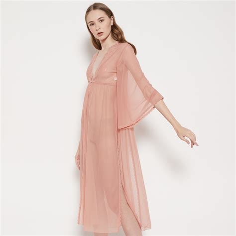Jual Lest Official Arianna Long Kimono Lingerie Robe Indonesia Shopee Indonesia