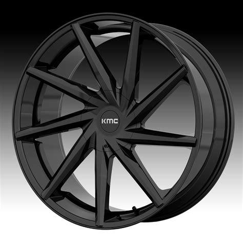Kmc Km705 Burst Gloss Black Custom Wheels Rims Km705 Burst