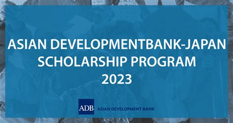 Adb Jsp Scholarship Program 2023 Youth Opportunities