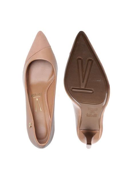 Scarpin Vizzano Verniz Nude Compre Agora Dafiti Brasil