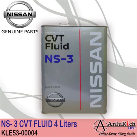 GENUINE NISSAN CVT FLUID NS-3 4 LITERS KLE53-00004 | Lazada PH