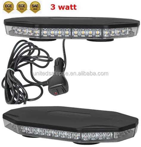 Ece R65 R10 Roof Top Magnetic Mount Led Mini Lightbar Led Strobe Beacon