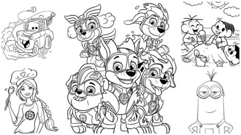 +72【DESENHOS ANIMADOS PARA COLORIR】→ Grátis!