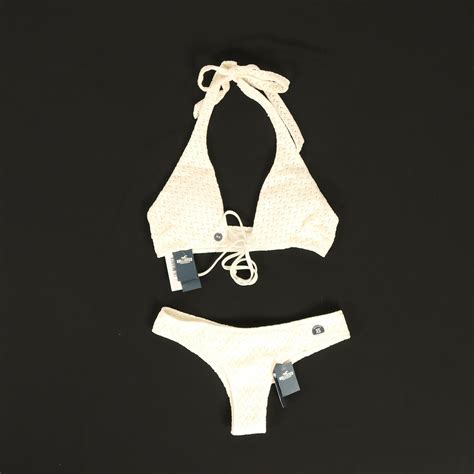 Hollister fehér bikini Női ruházat Fürdőruhák Bikini