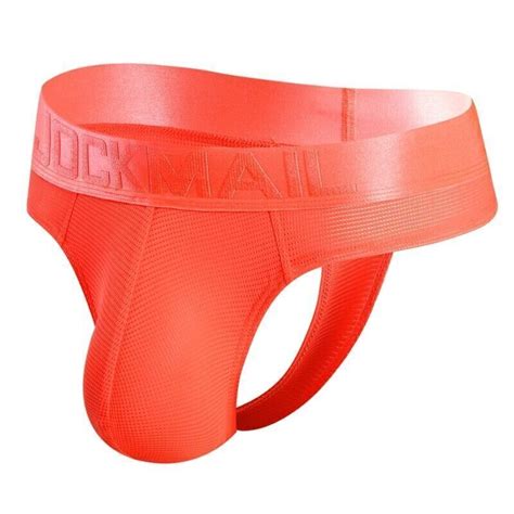 Jockmail Men S Ice Silk Jock Strap Sexy Gay Mesh Pouch Thong Underwear Jockstrap Ebay
