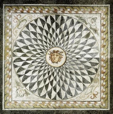 mosaic of a Roman villa | Mosaic, Roman mosaic, Mosaic flooring