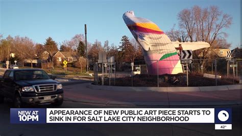 Neighbors Size Up Massive Whale Sculpture In Slc Roundabout Youtube