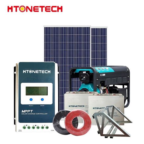 Htonetech Kw Off Grid Solar Power System Manufacturing China W