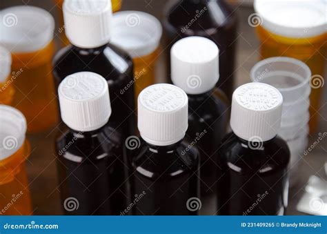 cough meds stock image image  drug overmedicate