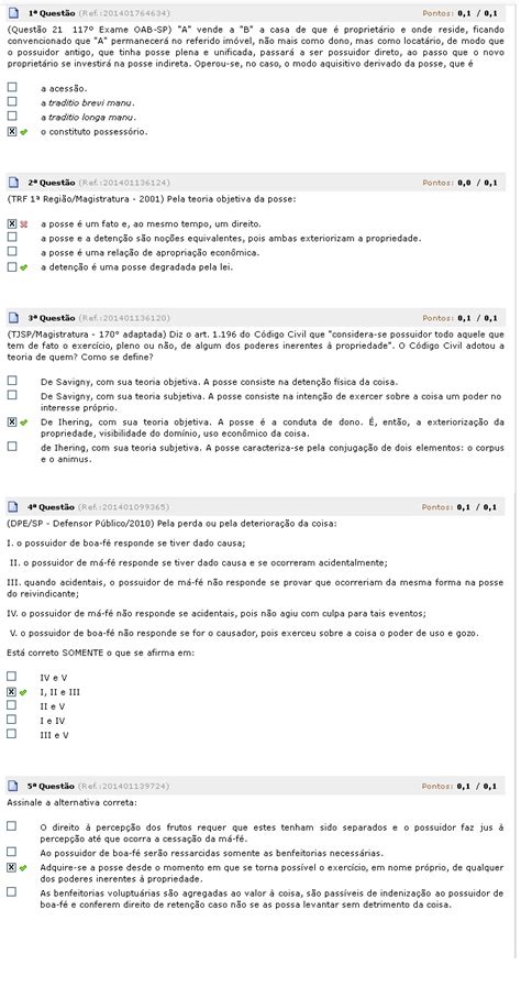 Direito Civil Iv Avaliando Aprendizado Estacio