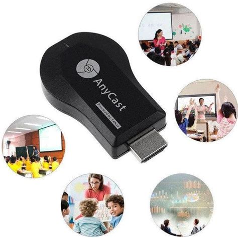 Медиаплеер с кабелем Miracast AnyCast M9 Plus HDMI с встроенным Wi-Fi ...