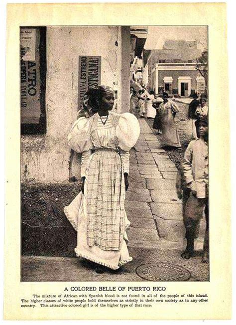 Puerto Rican Woman In Folk Costume 1898 Puerto Rico Puerto Rico